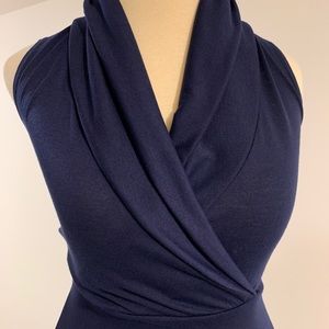 Body Central Flatering Navy Blue Dress